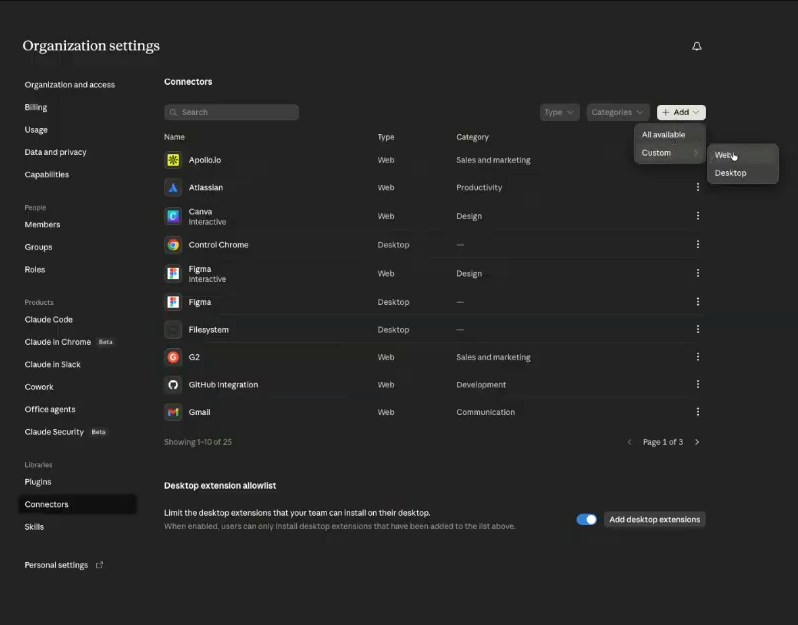 add connector